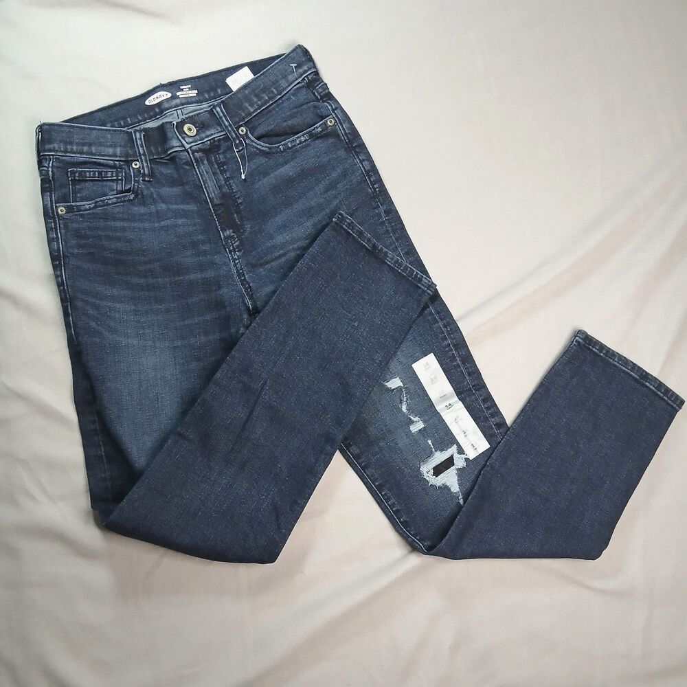 Old Navy Jeans KARATE Slim Distressed Flex Max Denim Pants NWT Youth Girls 14